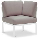 KOMODO 5 CORNER SOFA BIANCO GRIGIO + BIANCO COFFEE TABLE