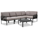 KOMODO 5 CORNER ANTHRACITE GREY + ANTHRACITE TABLE
