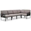 KOMODO 5 CORNER ANTHRACITE GREY + ANTHRACITE TABLE