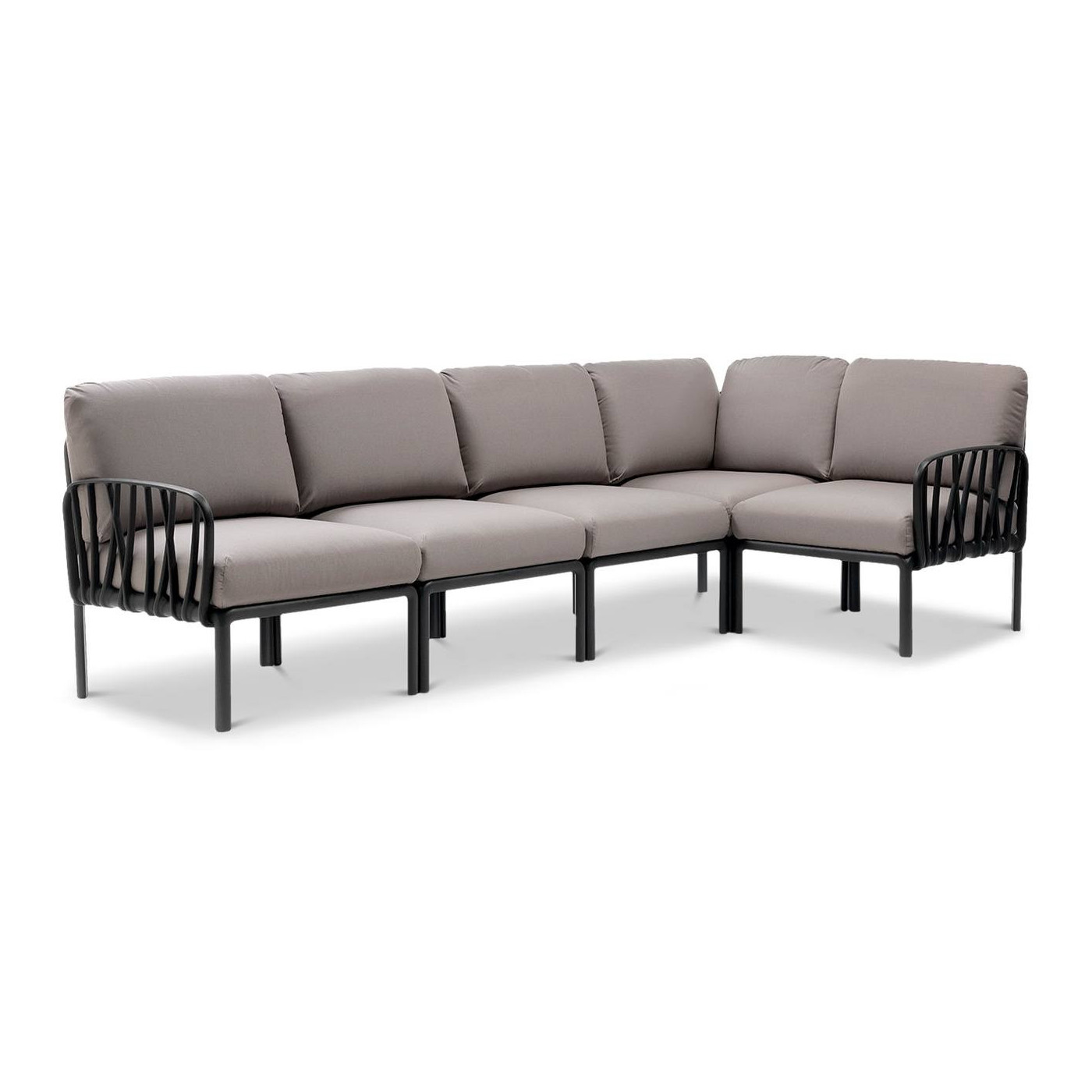 KOMODO 5 CORNER ANTHRACITE GREY + ANTHRACITE TABLE