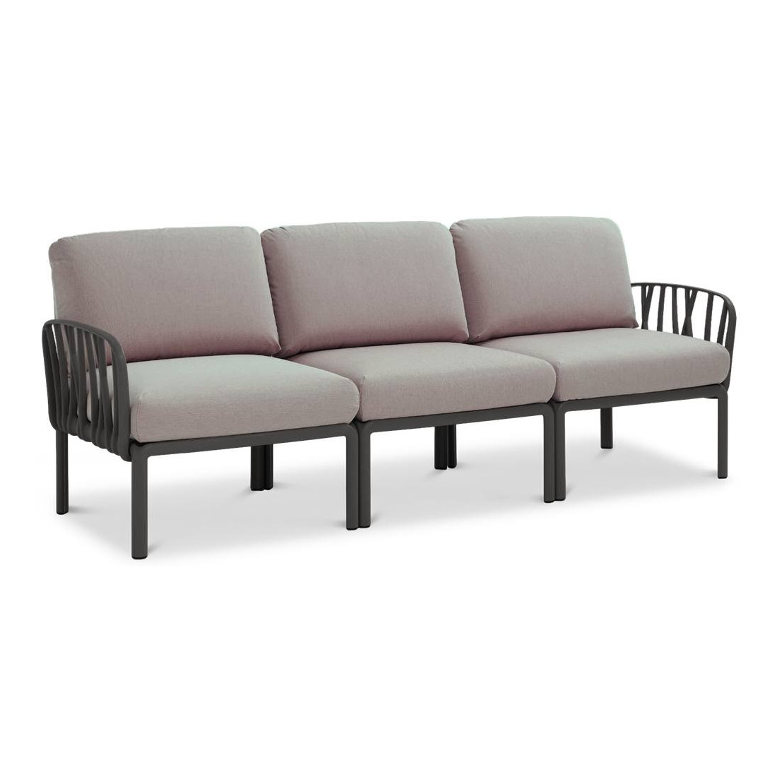 KOMODO 5 CORNER ANTHRACITE GREY + ANTHRACITE TABLE