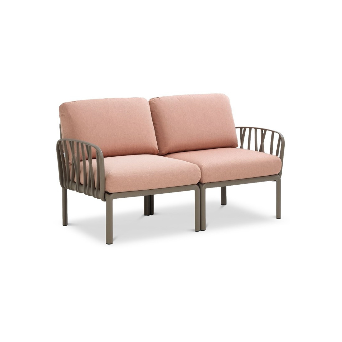 KOMODO 5 CORNER SOFA TORTORA ROSA QUARZO + TORTORA COFFEE TABLE