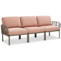 KOMODO 5 CORNER SOFA TORTORA ROSA QUARZO + TORTORA COFFEE TABLE