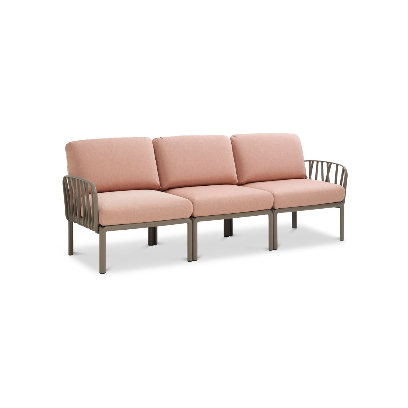 KOMODO 5 CORNER SOFA TORTORA ROSA QUARZO + TORTORA COFFEE TABLE