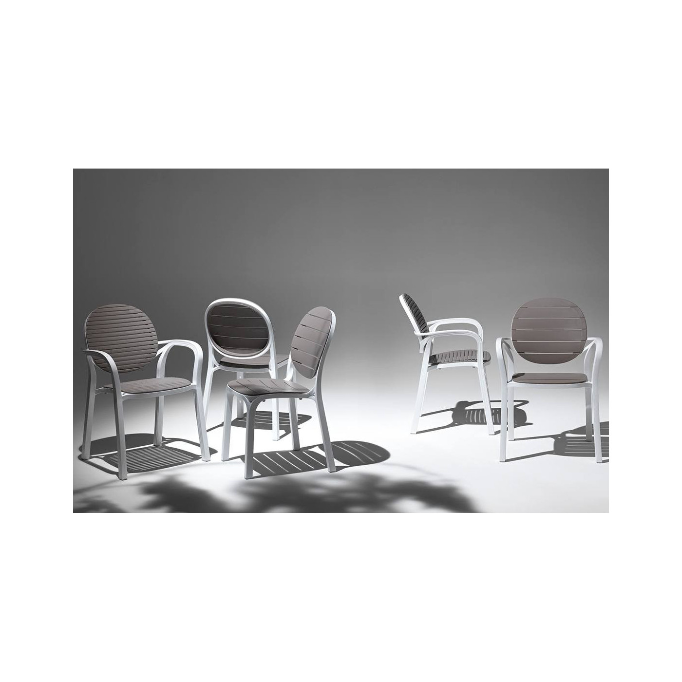 Zestaw mebli ogrodowych Nardi Palma/Spritz 2+1 Bianco