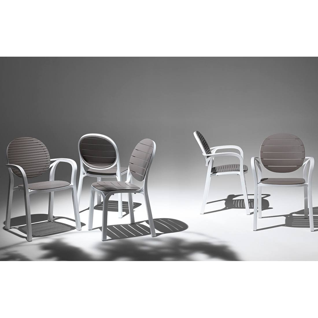 Zestaw mebli ogrodowych Nardi Palma/Spritz 2+1 Bianco