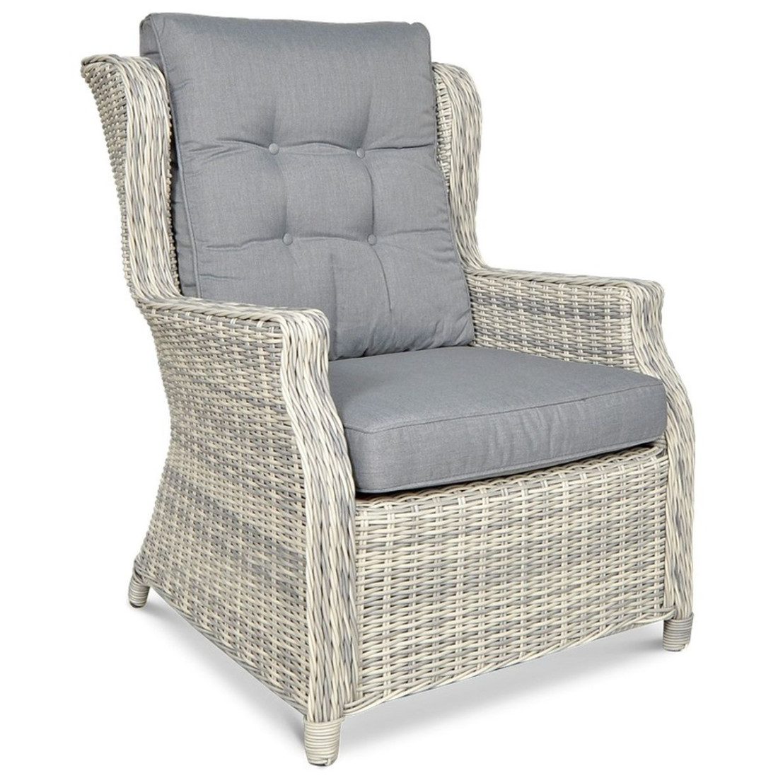 TRIVENTO III DINING ZESTAW+PUFY WHITE GREY