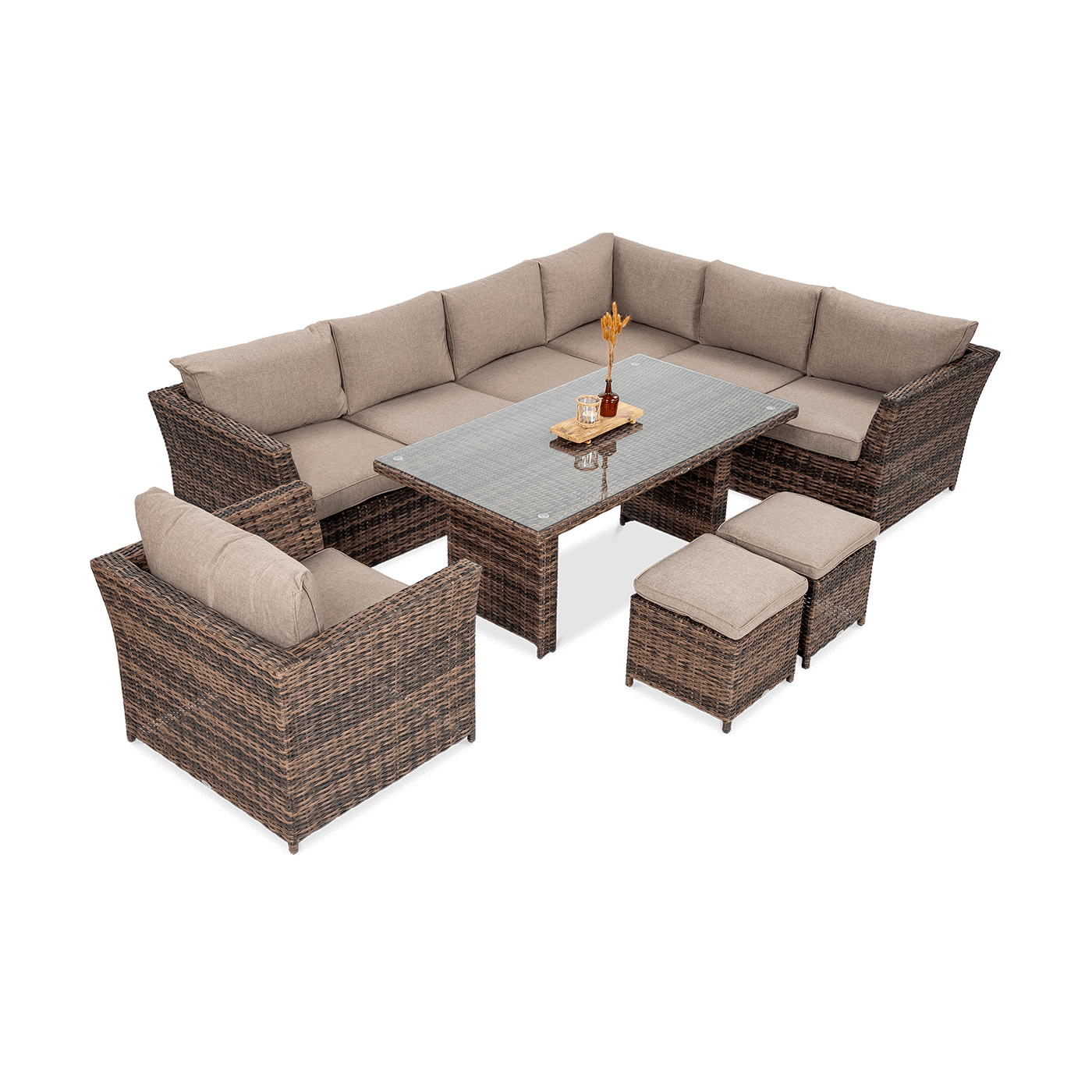 Zestaw ogrodowy MONIZ DINING PLUS Brown