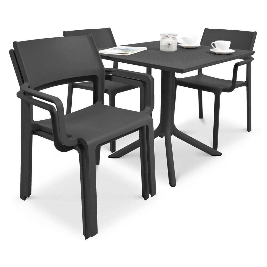 Stolik ogrodowy Nardi Trillclip 41 w kolorze antracytowym