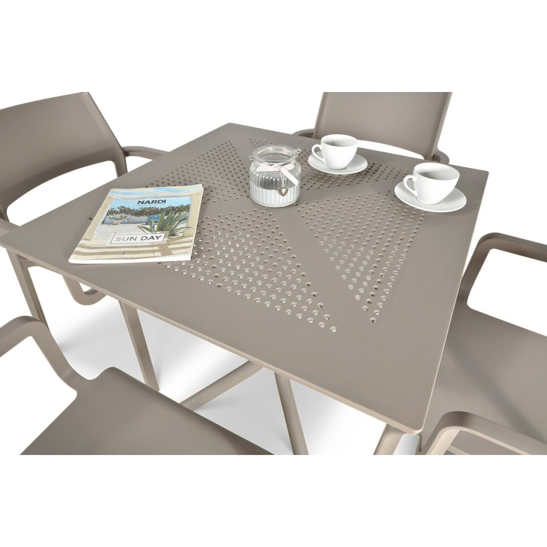 TRILL/CLIP 80 4+1 TORTORA SET