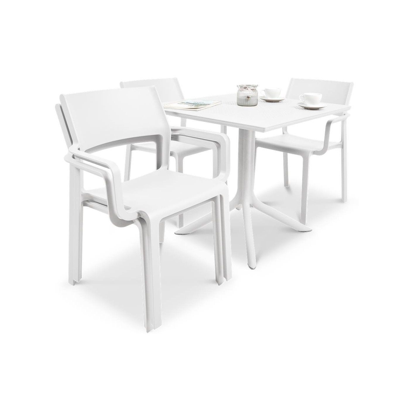 TRILL/CLIP 80 4+1 BIANCO SET