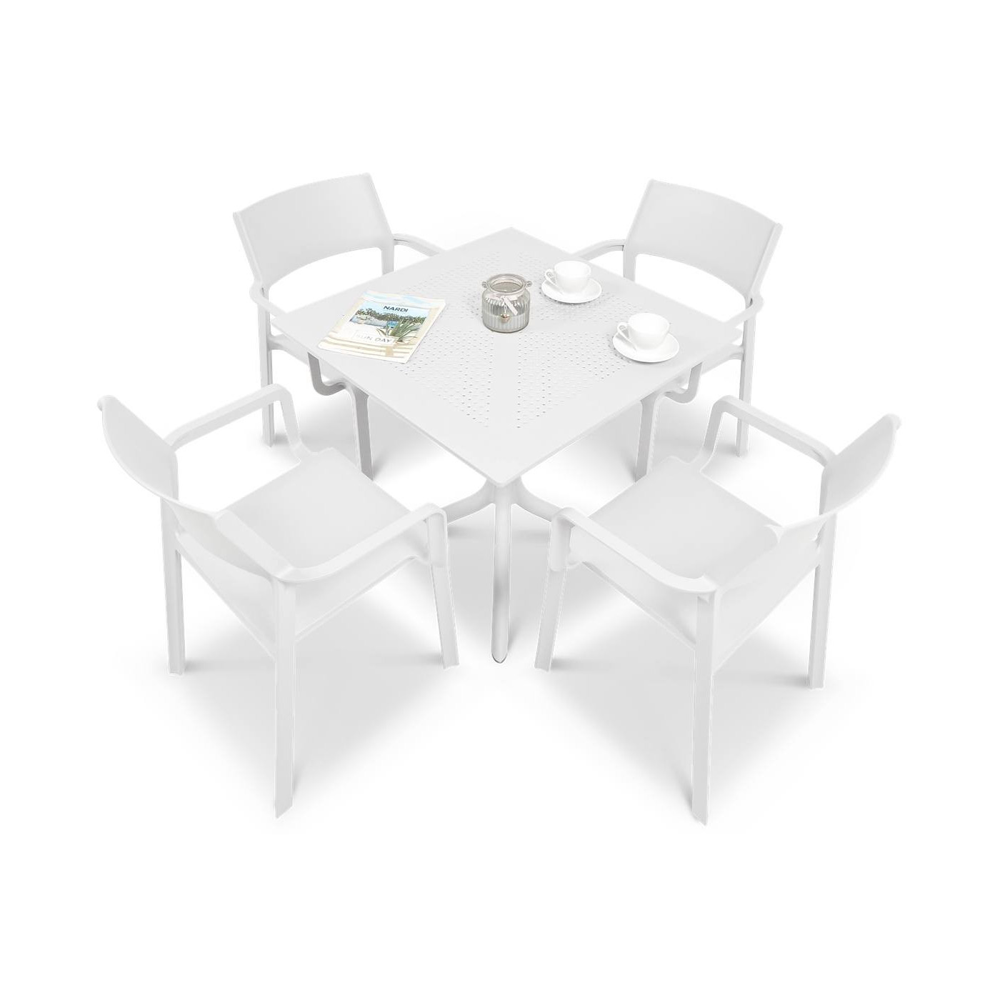 TRILL/CLIP 80 4+1 BIANCO SET