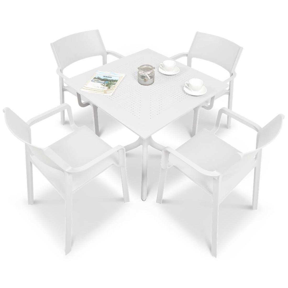 TRILL/CLIP 80 4+1 BIANCO SET