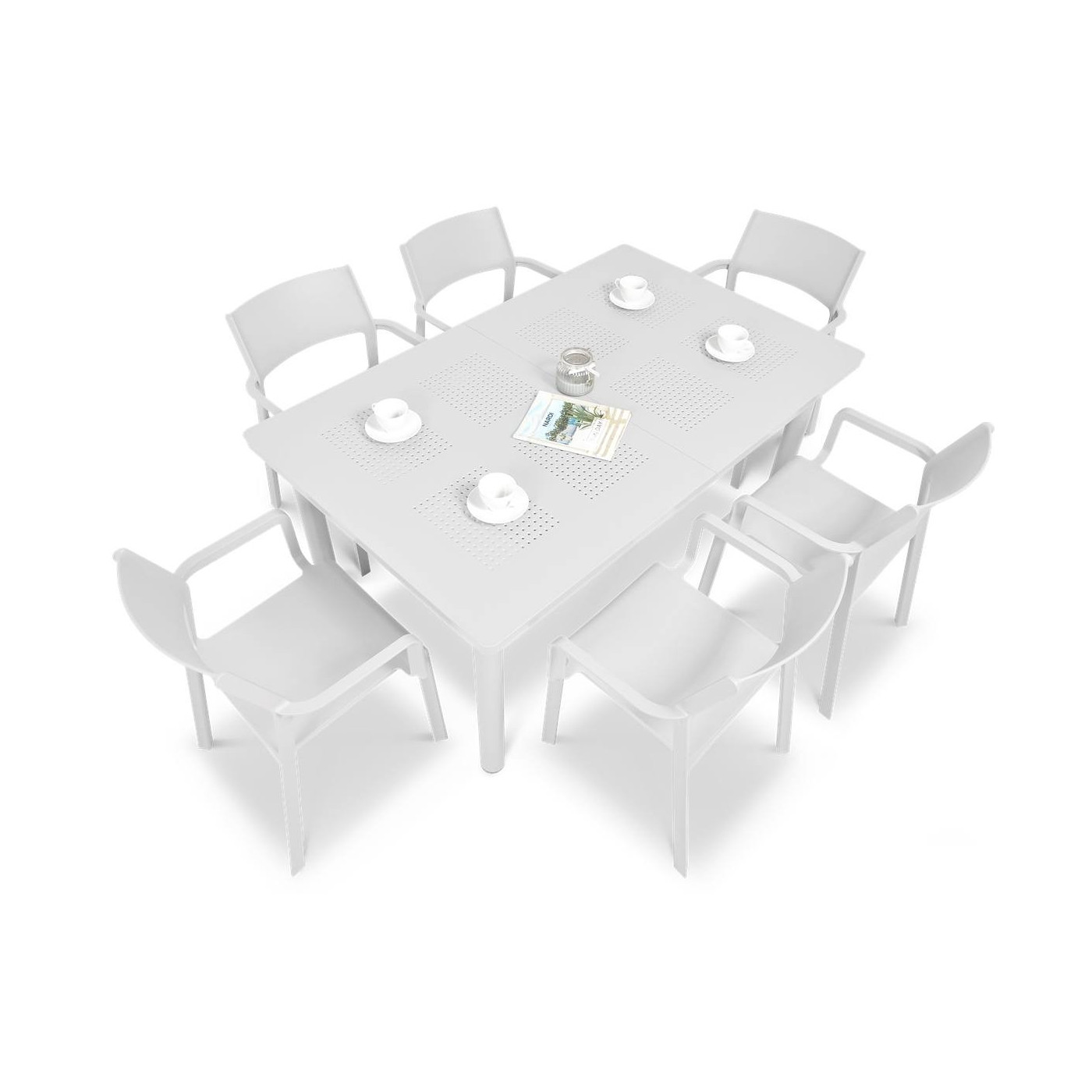 TRILL/LIBECCIO 6+1 WHITE SET