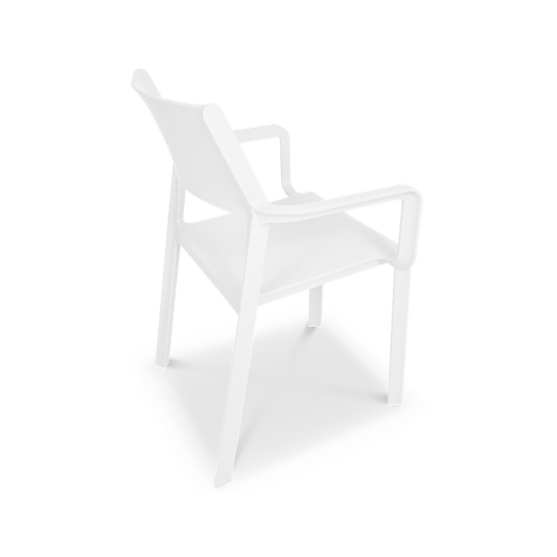 Zestaw mebli ogrodowych Nardi Trill-Libeccio 6+1 Bianco