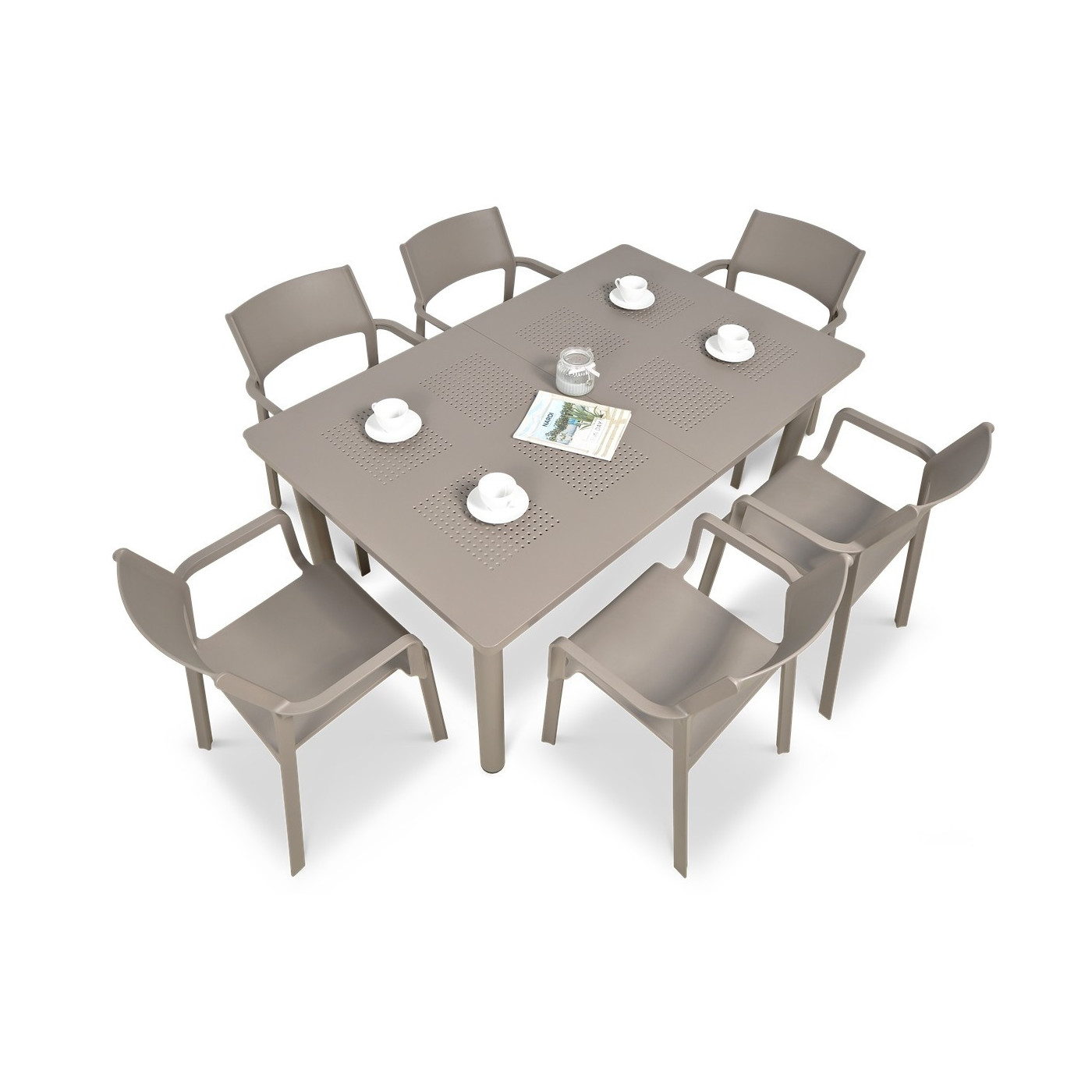 TRILL/LIBECCIO 6+1 TORTORA SET