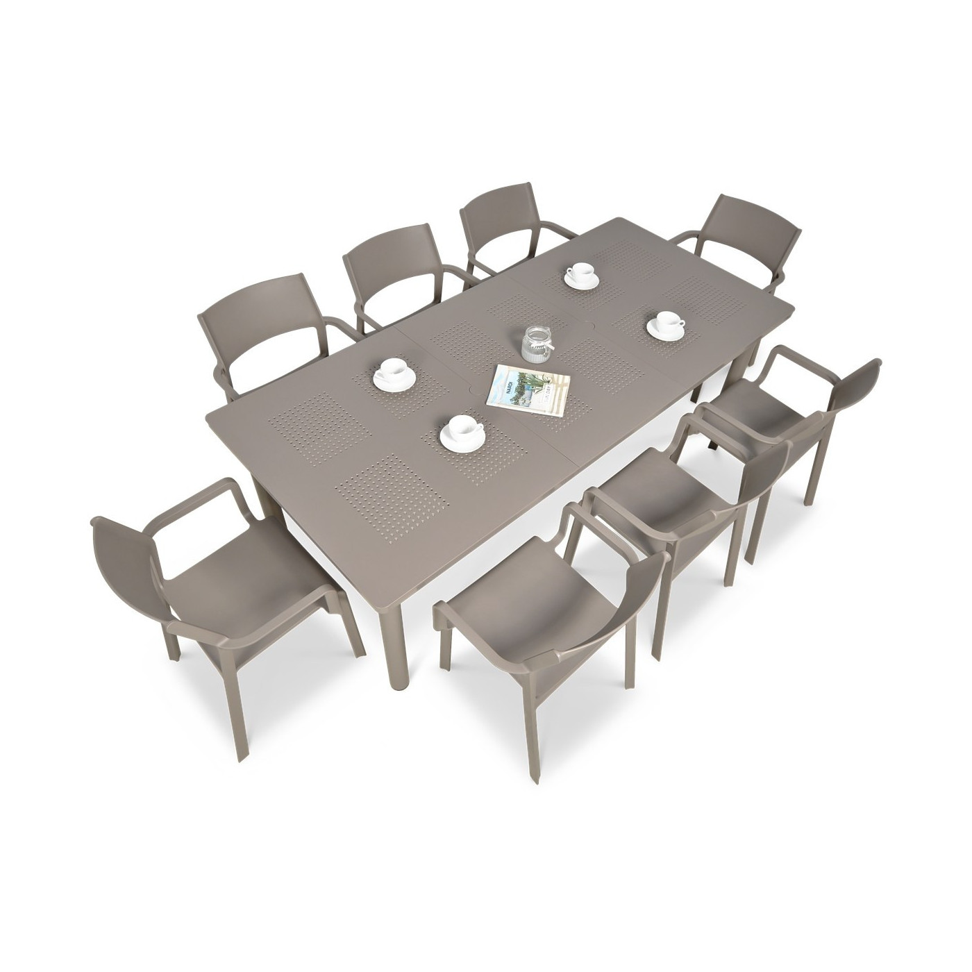 TRILL/LIBECCIO 8+1 TORTORA SET