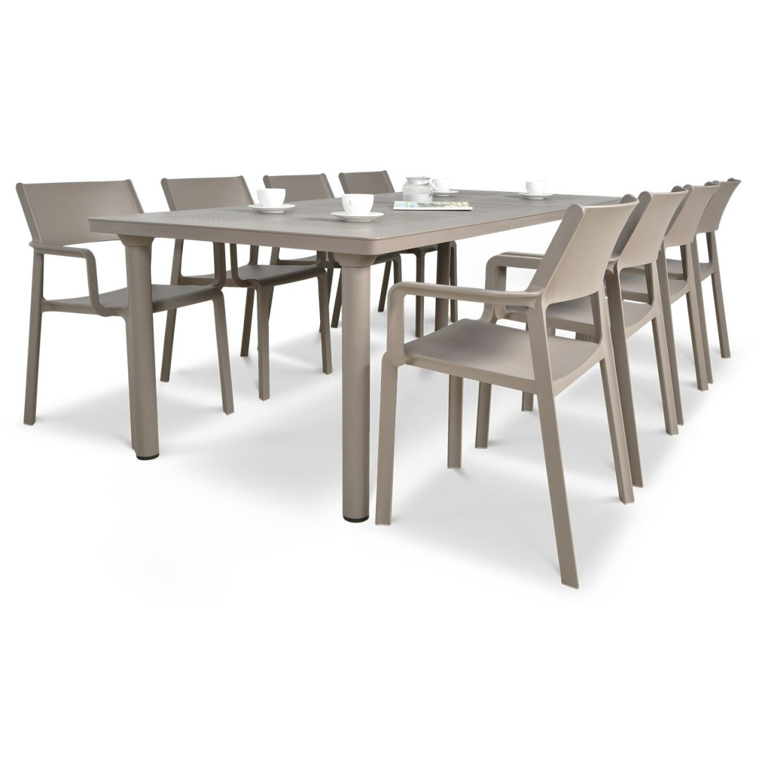 TRILL/LIBECCIO 8+1 TORTORA SET