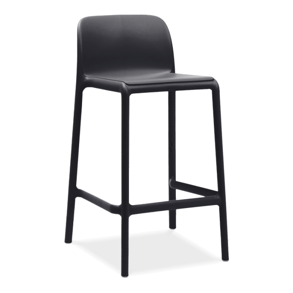 czarny mini hoker stołek barowy