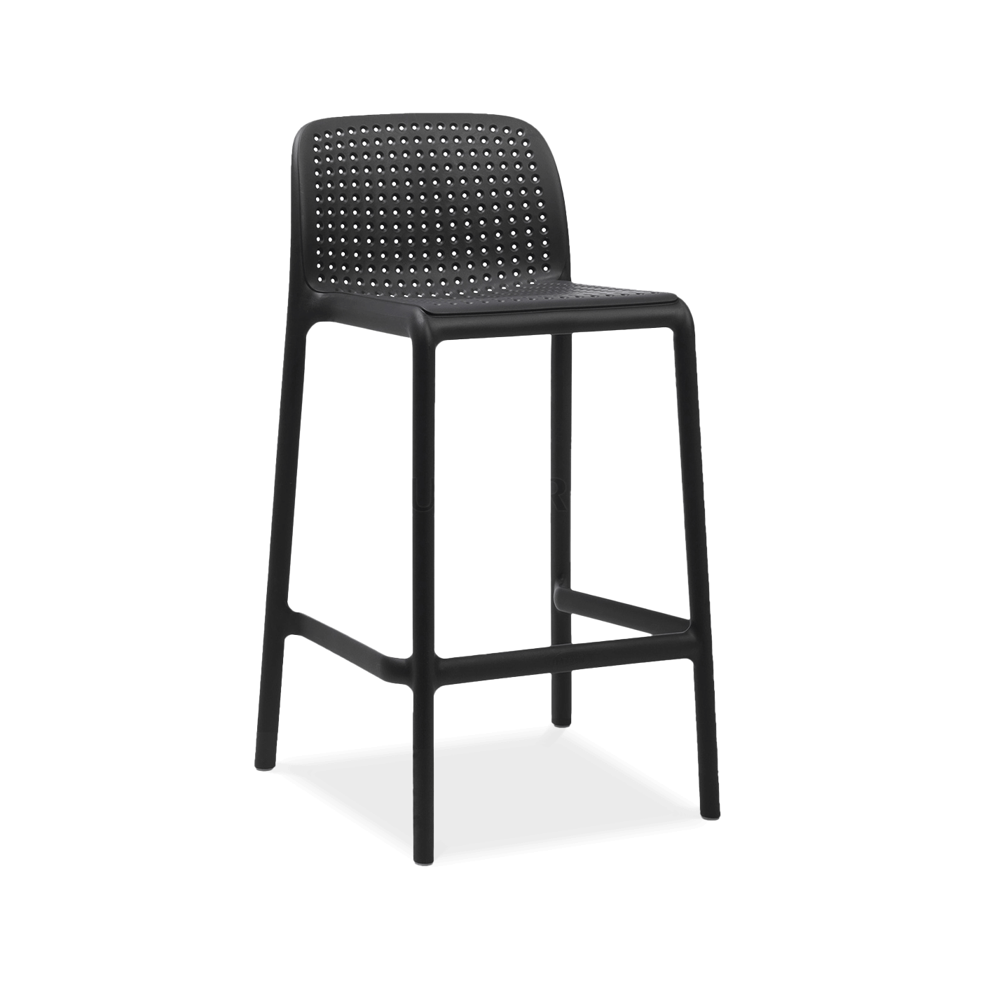 czarny stołek ogrodowy