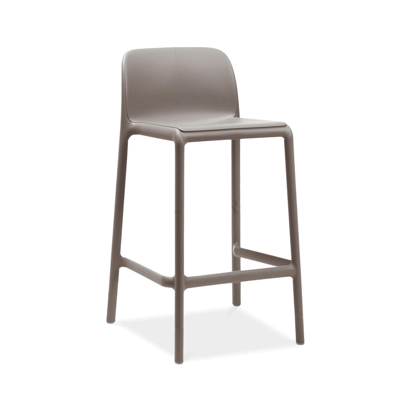 brązowy stołek barowy do ogrodu