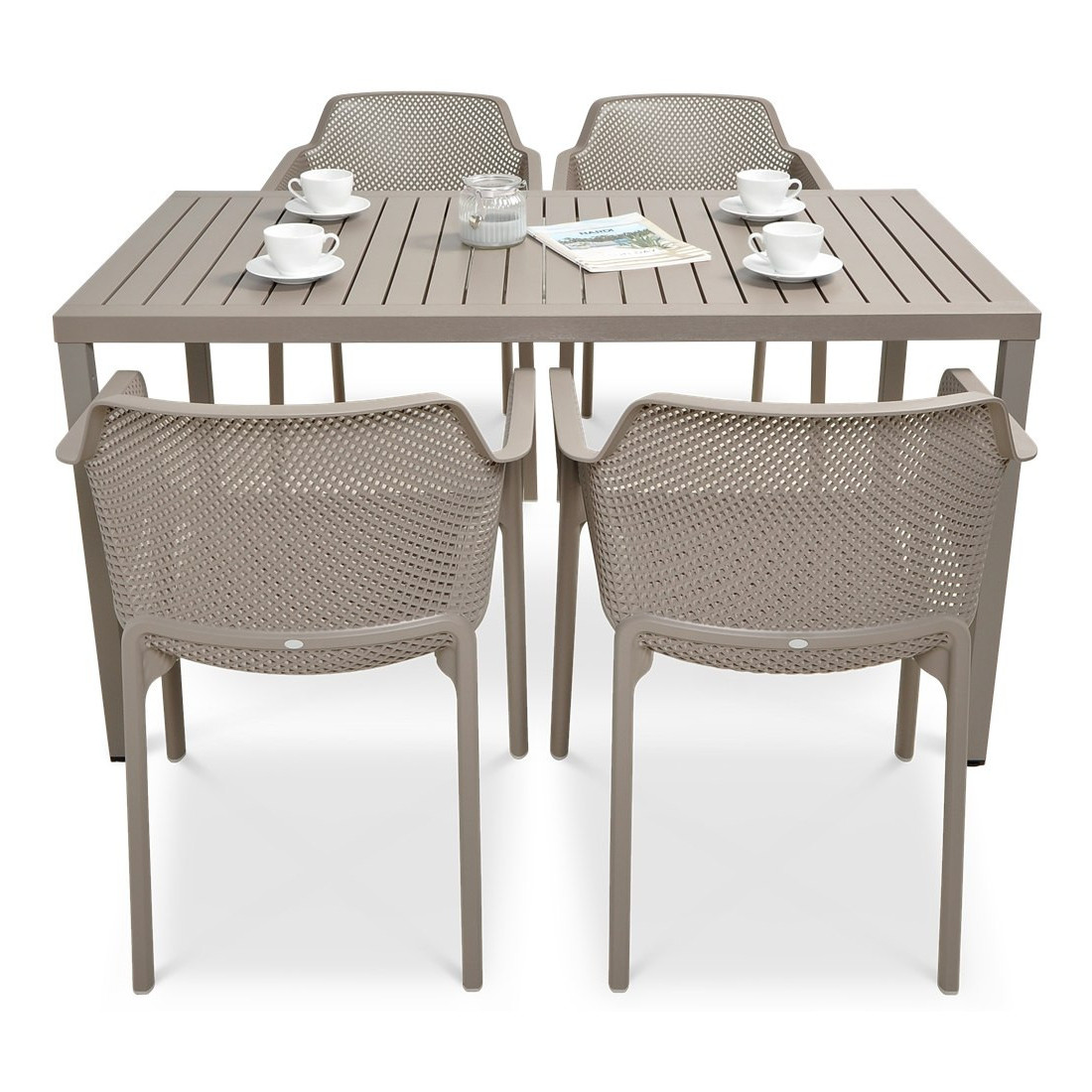 Komplet ogrodowy Nardi Net/Cube 140/41 tortora