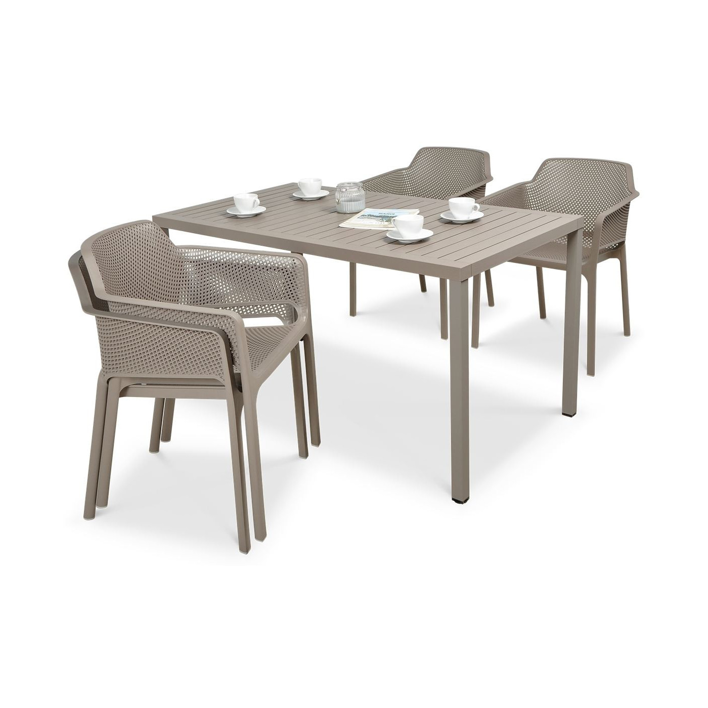 Komplet ogrodowy Nardi Net/Cube 140/41 tortora