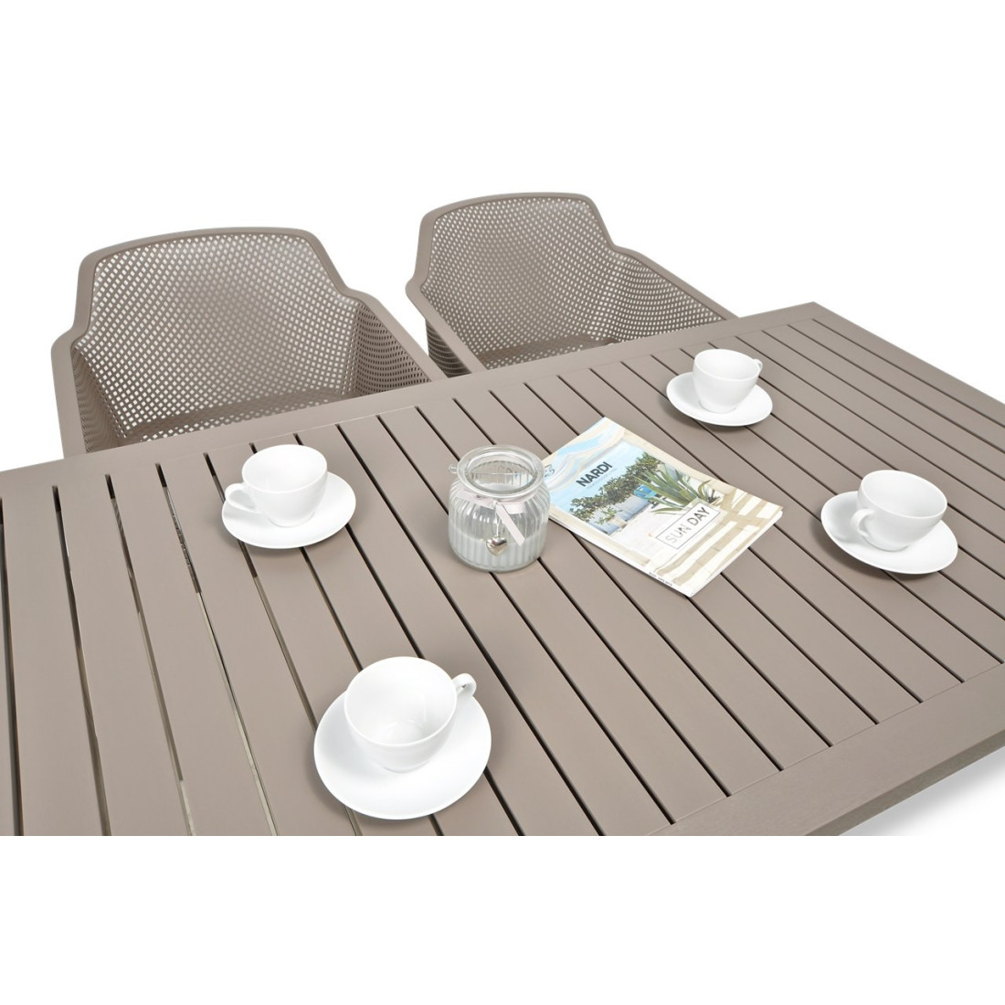 Komplet ogrodowy Nardi Net/Cube 140/41 tortora