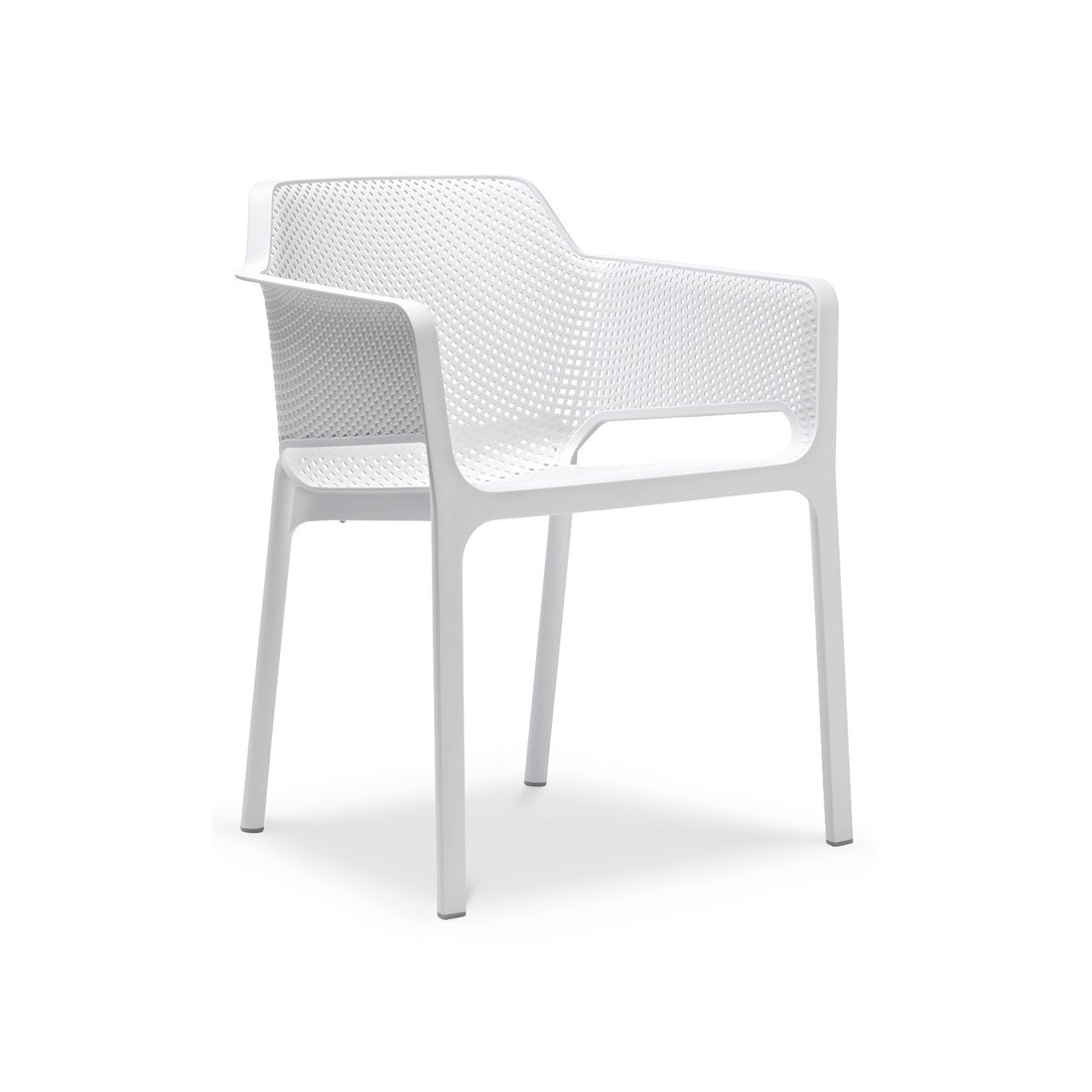 Komplet mebli ogrodowych Nardi Net/Cube 140/4+1 Bianco