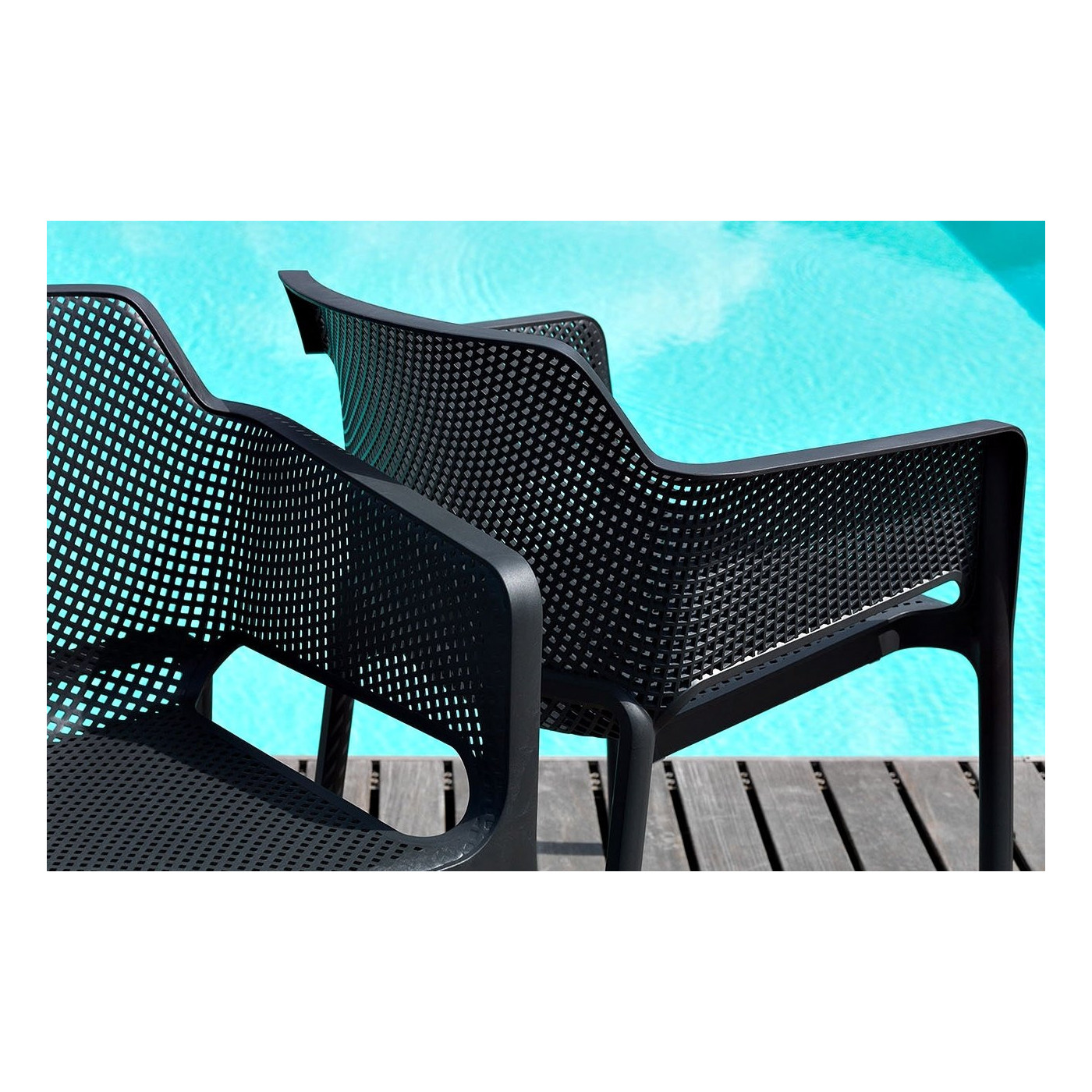 Komplet mebli ogrodowych Nardi Net/Cube 140/4+1 Bianco