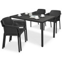 Komplet ogrodowy Nardi NetCube 140 + 4+1, kolor antracyt