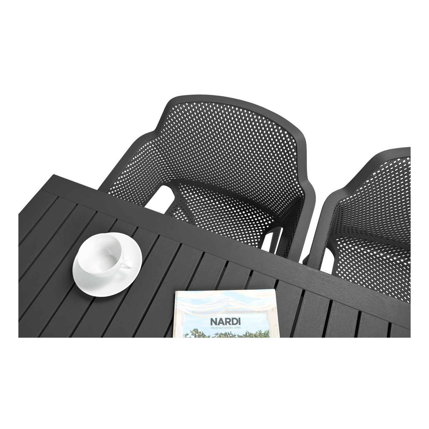 Komplet ogrodowy Nardi NetCube 140 + 4+1, kolor antracyt