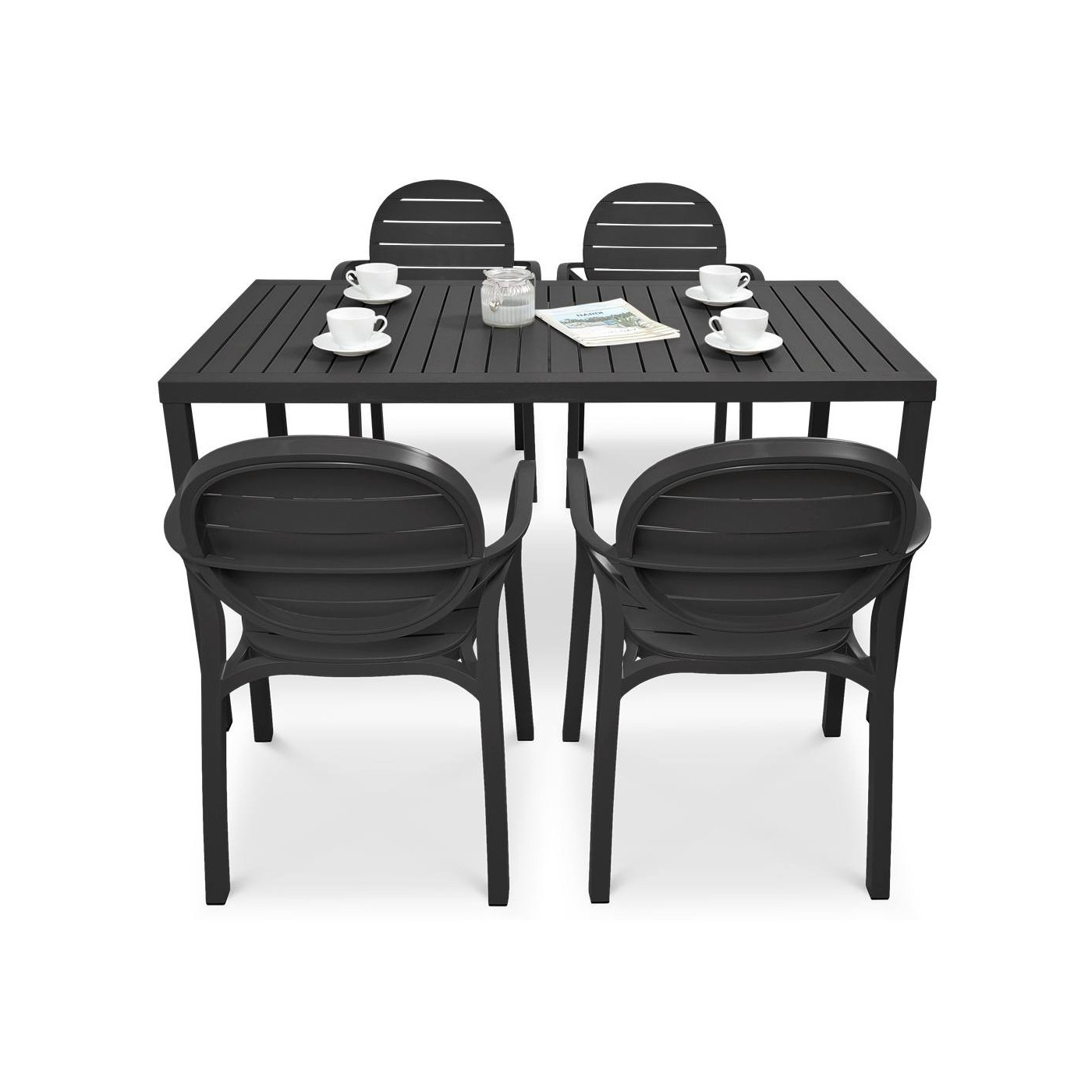 Komplet ogrodowy Nardi Palmacube 140-41 Antracyt