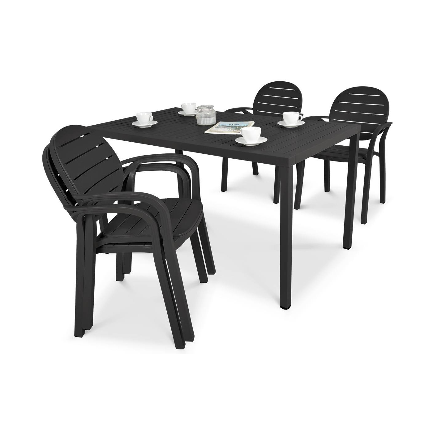 Komplet ogrodowy Nardi Palmacube 140-41 Antracyt