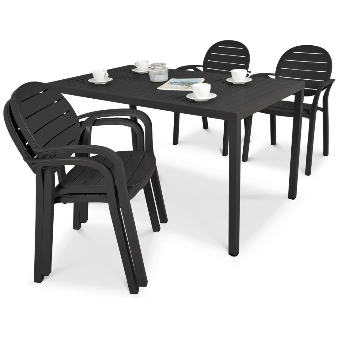 Komplet ogrodowy Nardi Palmacube 140-41 Antracyt