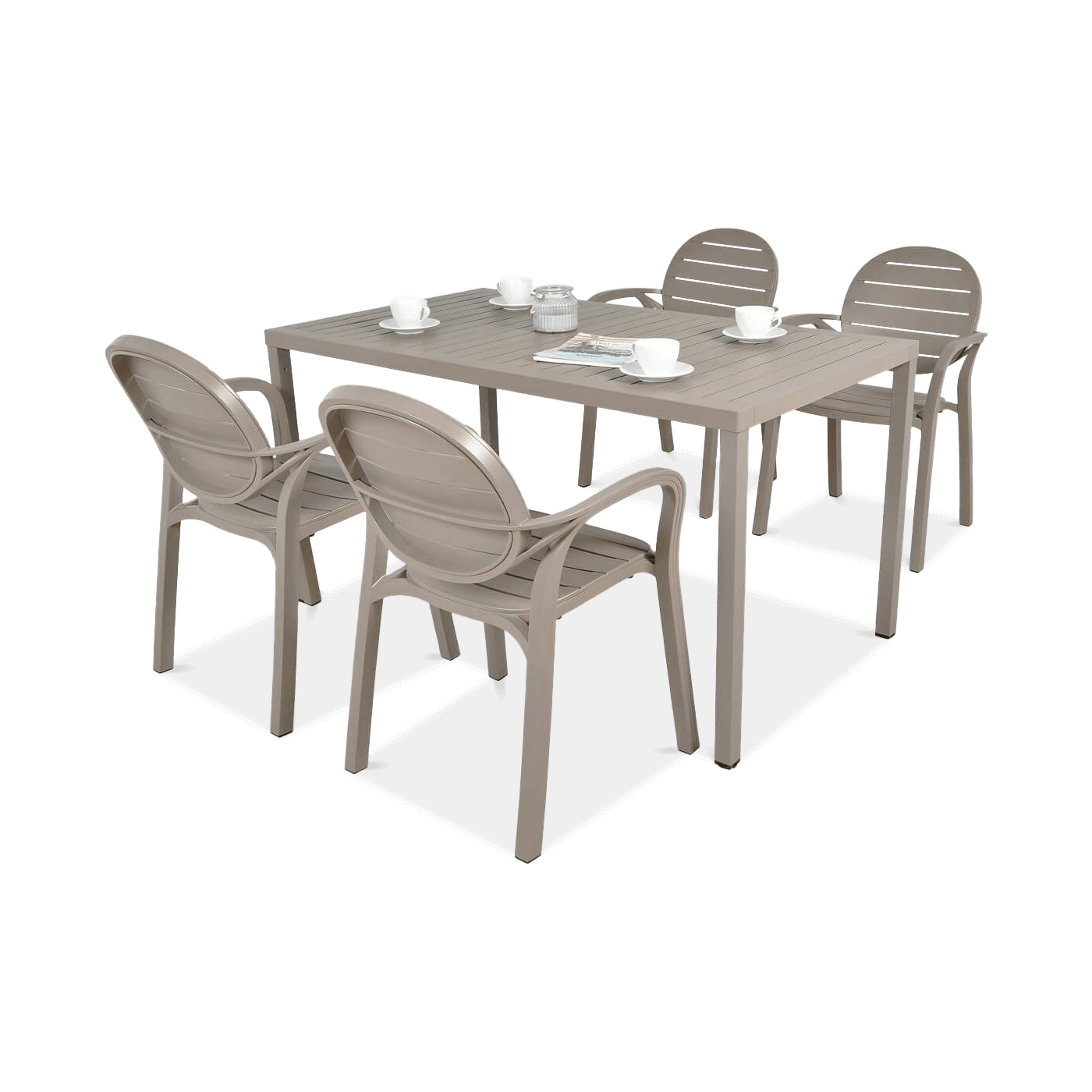 Komplet ogrodowy Nardi PALMA/CUBE 140 4+1 Tortora