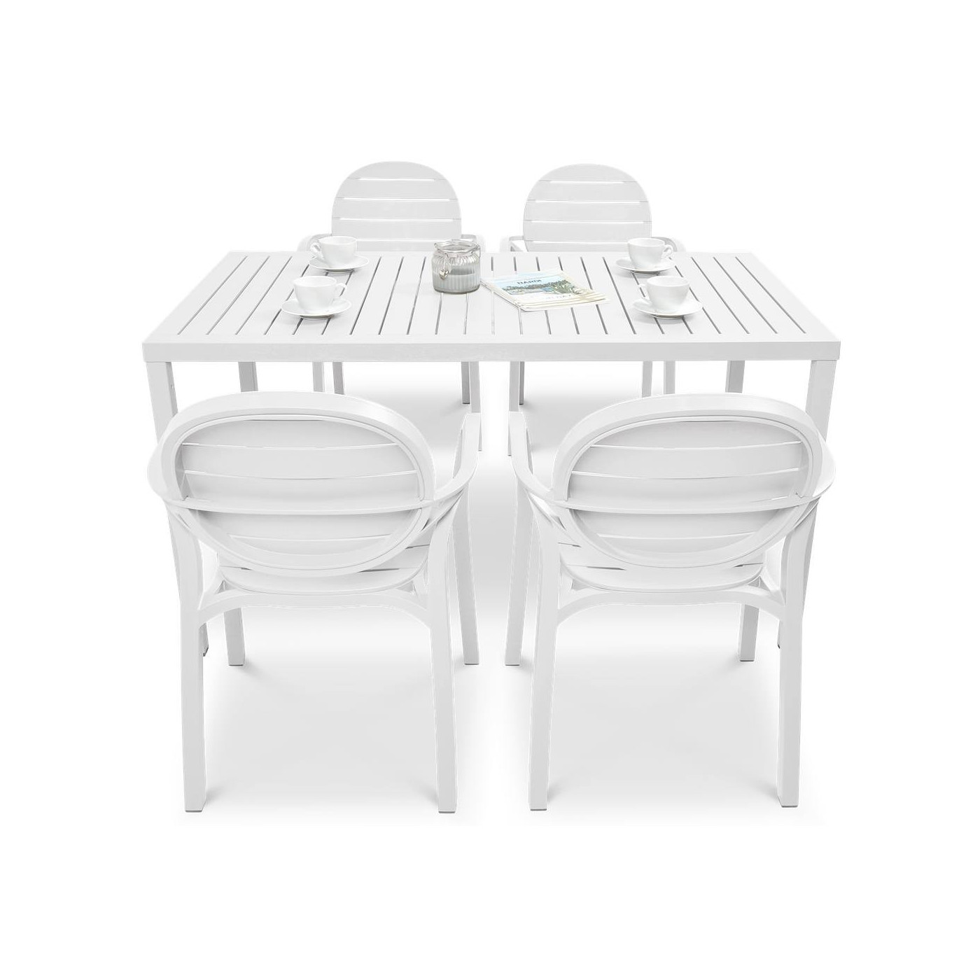 Komplet ogrodowy Nardi PalmaCube 140/41 Bianco