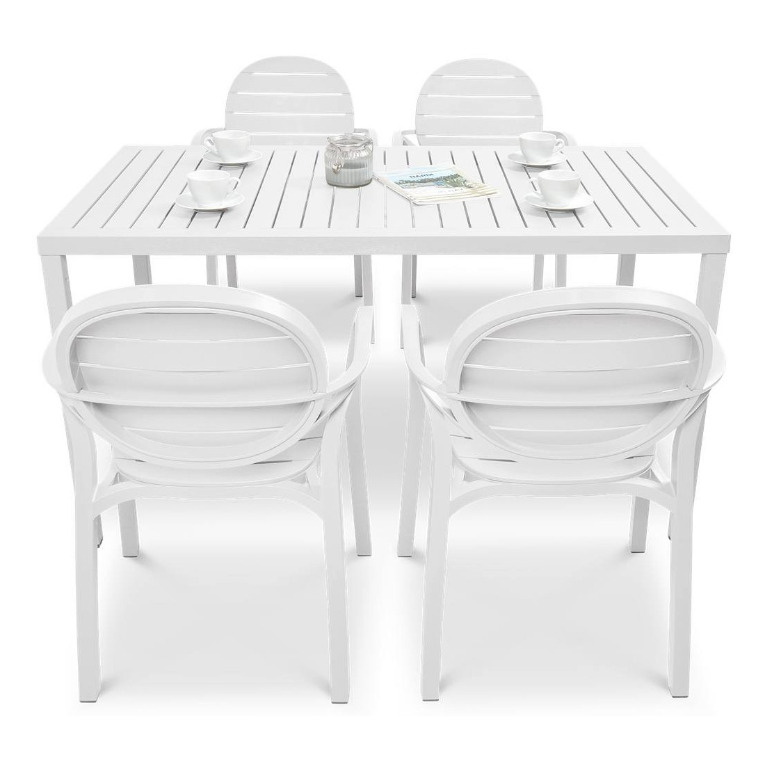 Komplet ogrodowy Nardi PalmaCube 140/41 Bianco