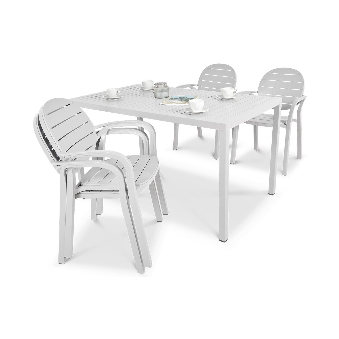 Komplet ogrodowy Nardi PalmaCube 140/41 Bianco