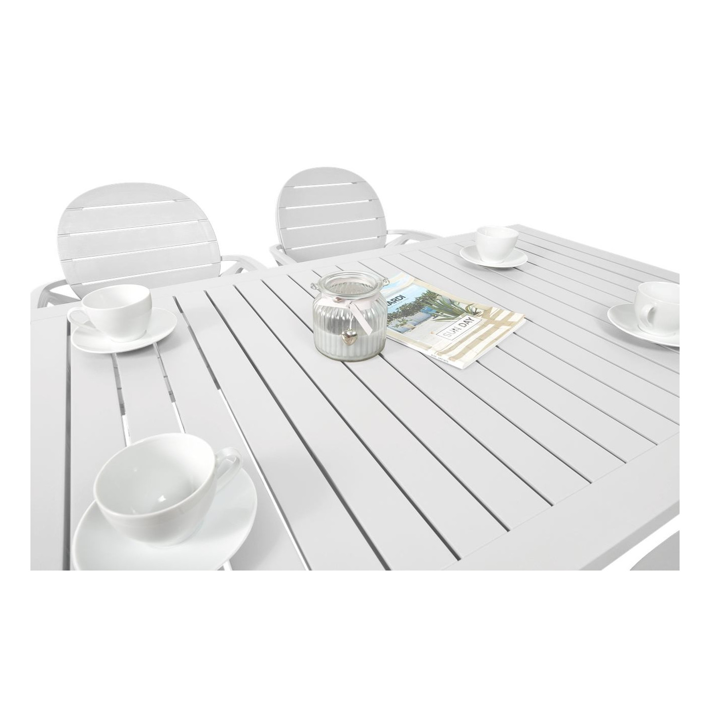 Komplet ogrodowy Nardi PalmaCube 140/41 Bianco