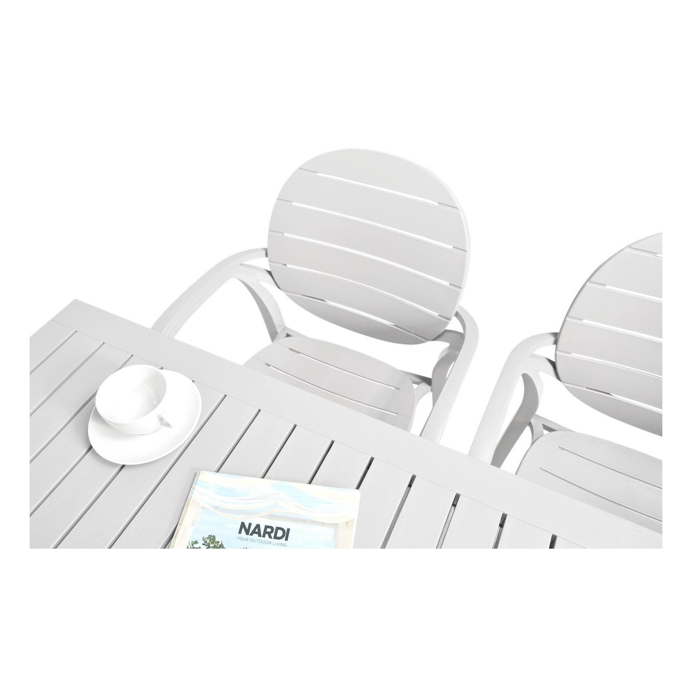 Komplet ogrodowy Nardi PalmaCube 140/41 Bianco