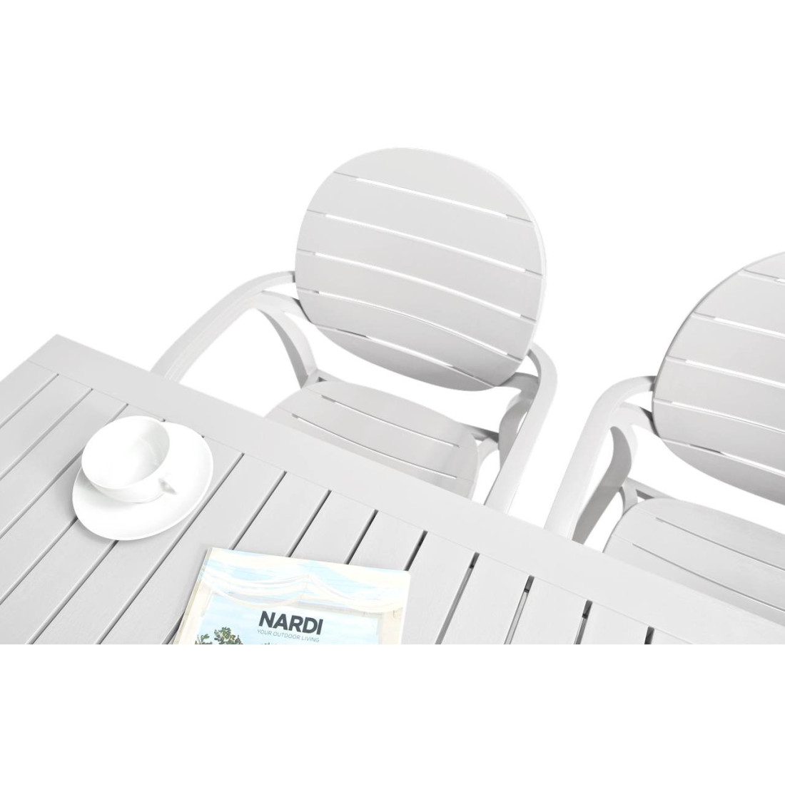 Komplet ogrodowy Nardi PalmaCube 140/41 Bianco
