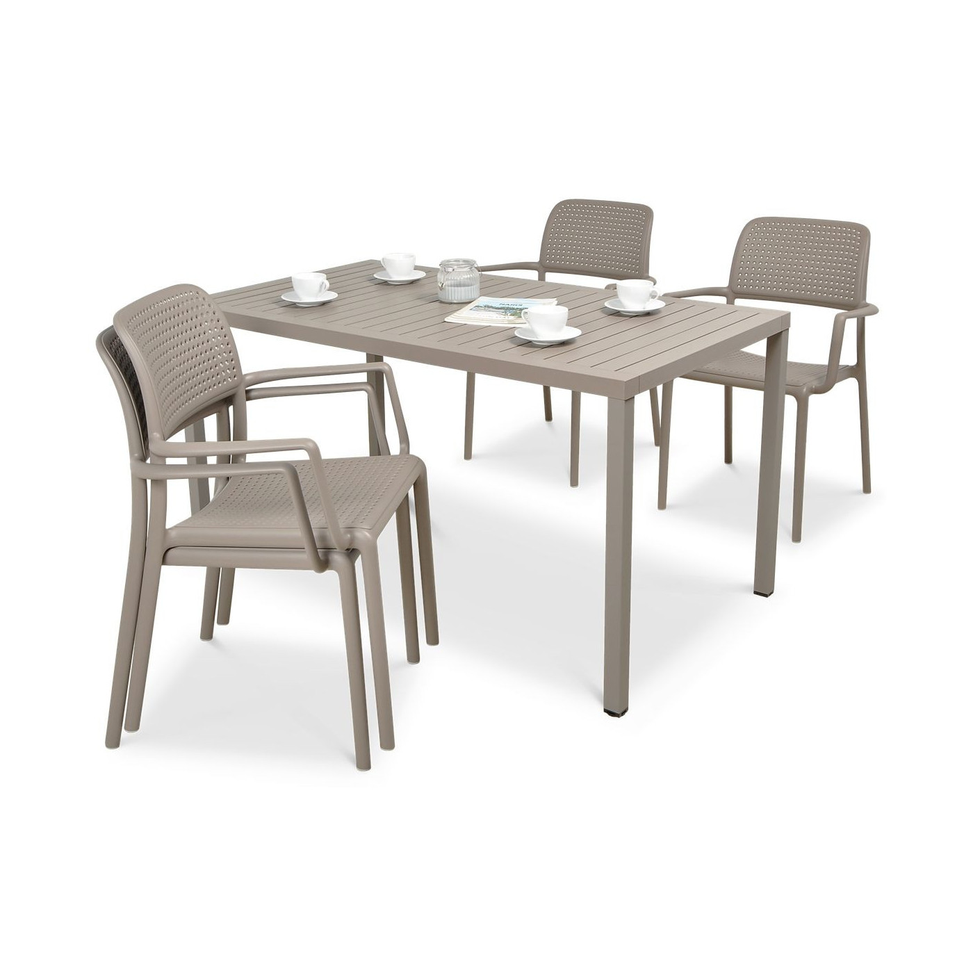 Komplet Ogrodowy Nardi Boracube 140/41 - Klasyczny Design i Wytrzymała Konstrukcja