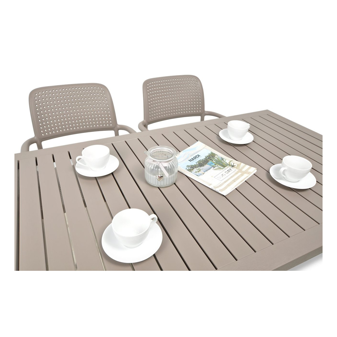 BORA/CUBE 140 4+1 TORTORA SET