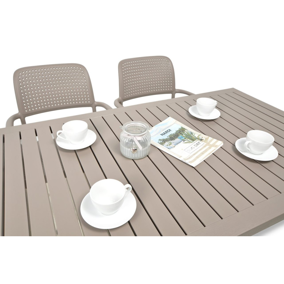 BORA/CUBE 140 4+1 TORTORA SET