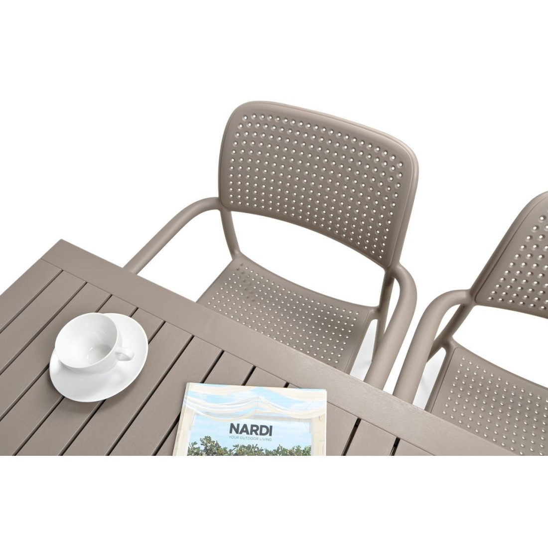 BORA/CUBE 140 4+1 TORTORA SET