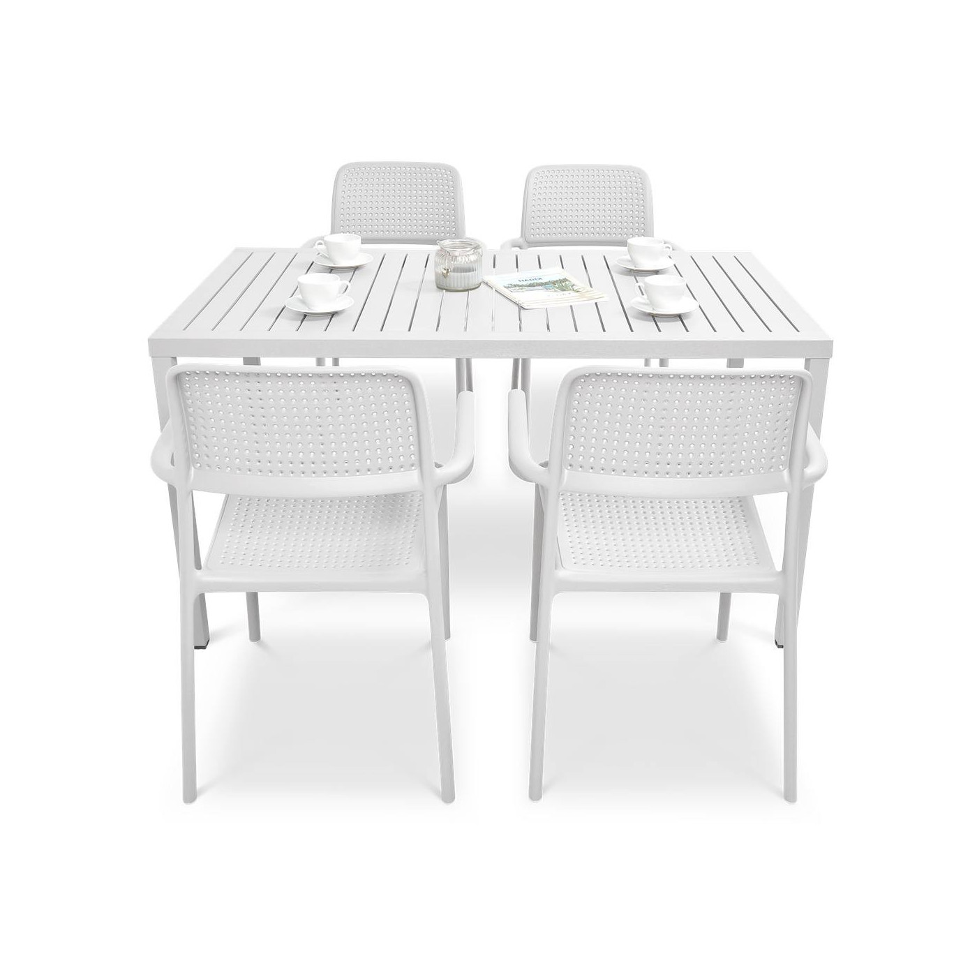 BORA/CUBE 140 4+1 ZESTAW BIANCO