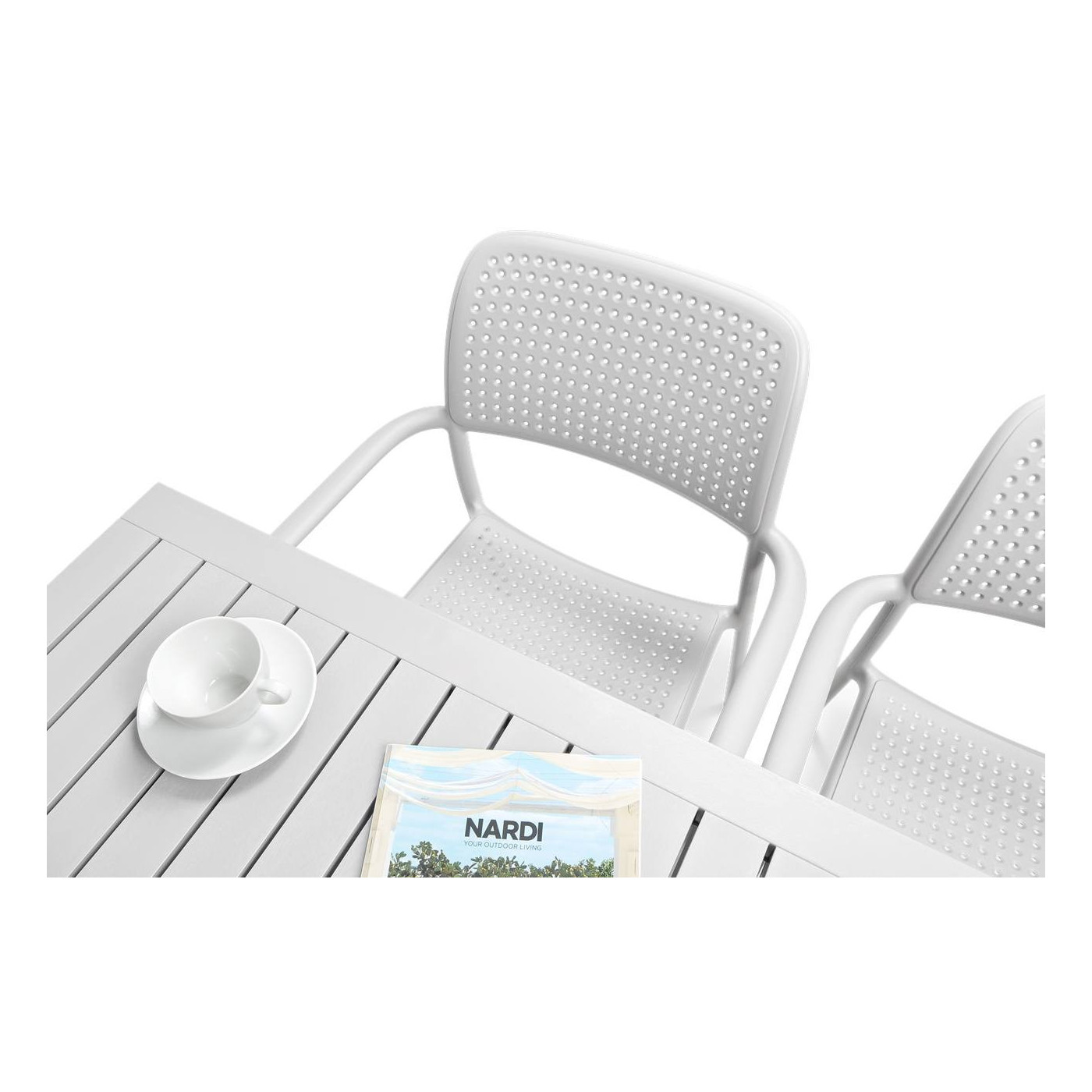 BORA/CUBE 140 4+1 BIANCO SET