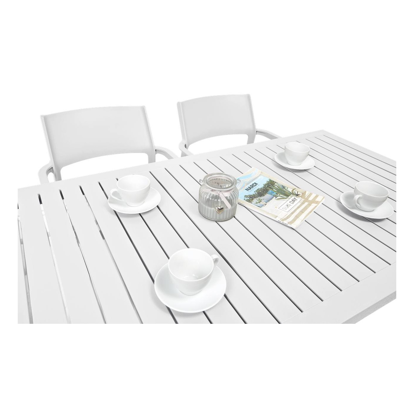 Komplet ogrodowy Nardi TrillCube 140x41 Bianco