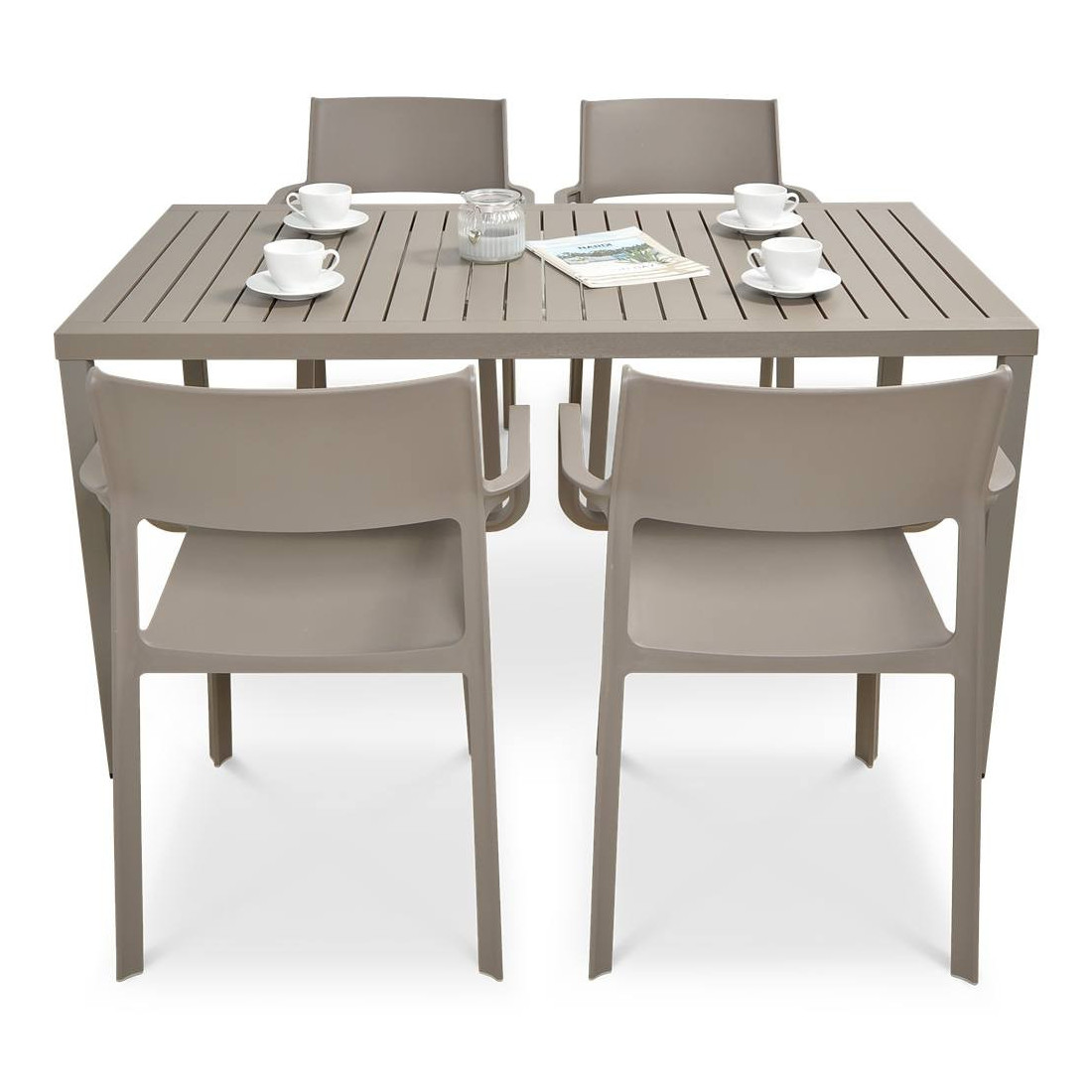 TRILL/CUBE 140 4+1 TORTORA SET